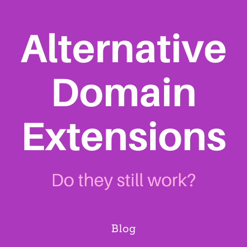 alternative domain extensions